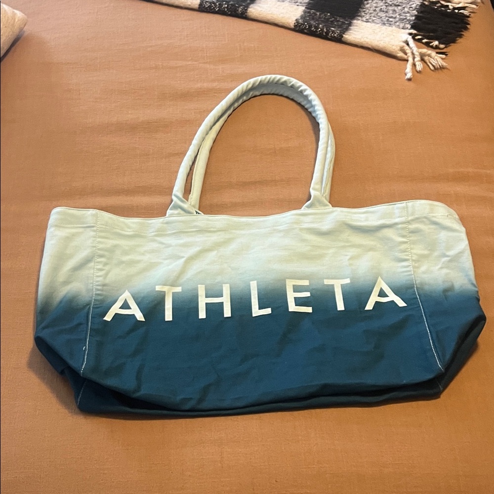 Athleta large canvas gym/ sport tote bag
